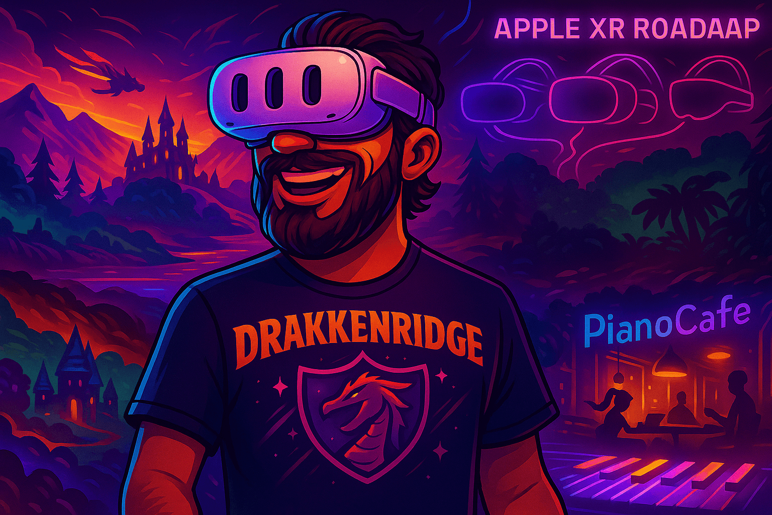VR News w/ SpaceRoachAI: DrakkenRidge, Bootstrap Island, Apple's XR Roadmap, and PianoCafe