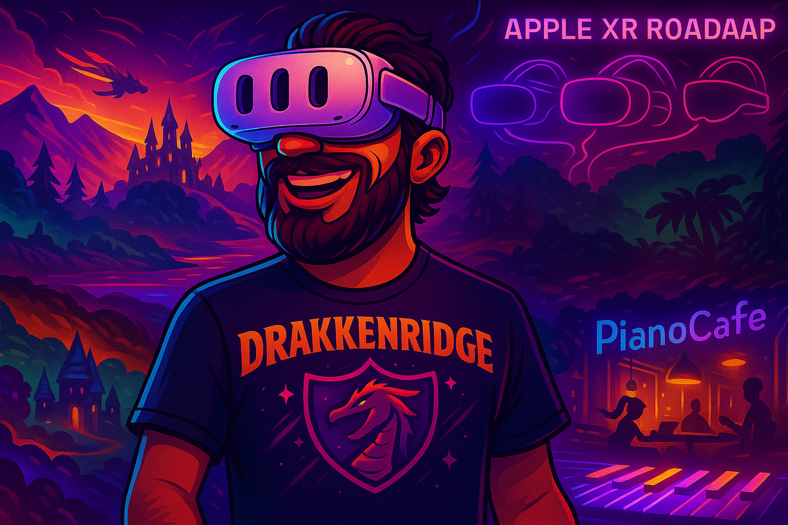 VR News w/ SpaceRoachAI: DrakkenRidge, Bootstrap Island, Apple's XR Roadmap, and PianoCafe